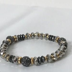 Stella & Dot Sparkly Bead Stretch Bracelet